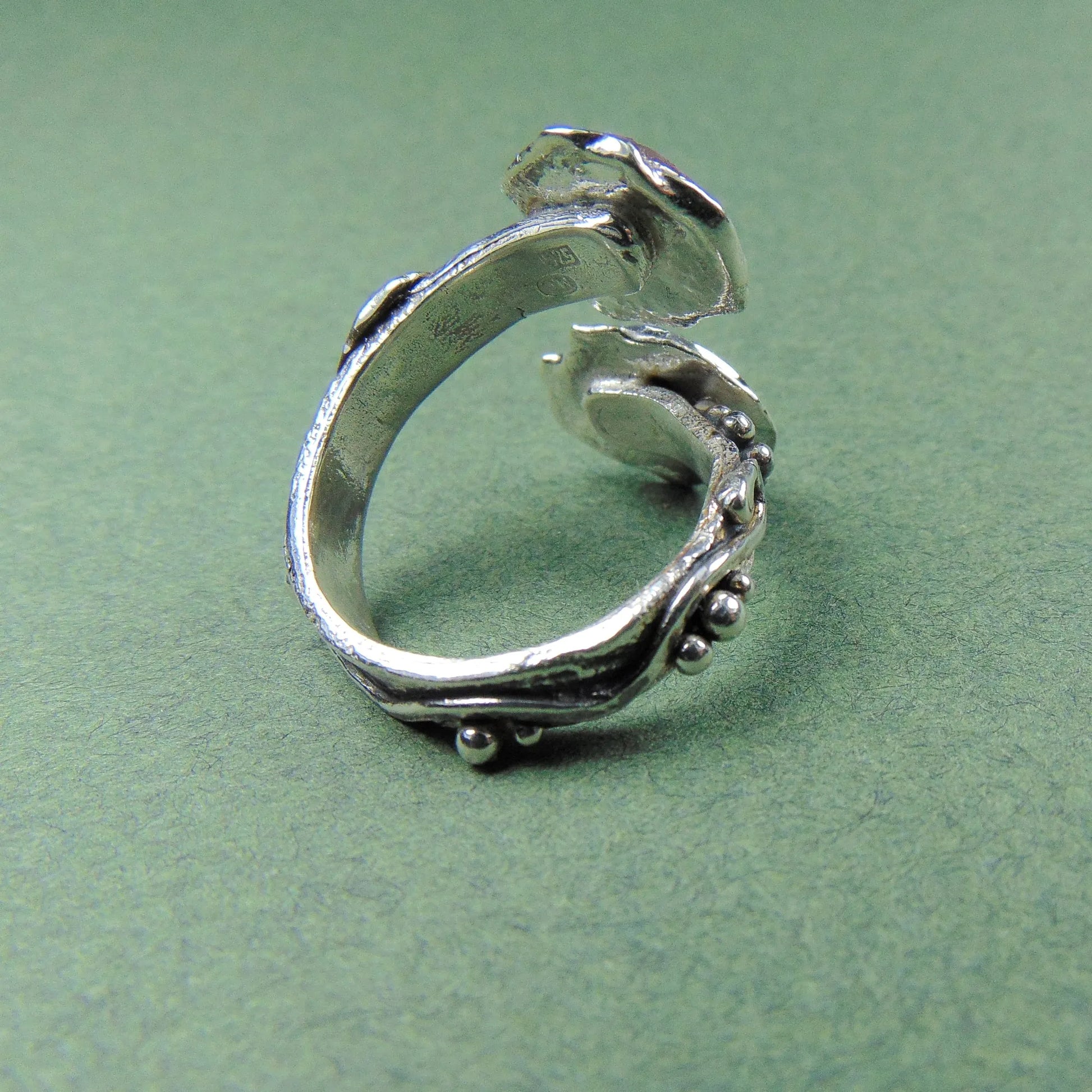 Pierścionek secesyjny z dwoma turmalinami - EPIR Art Jewellery&Gemstone