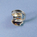 Pierścionek srebrny z chryzoprazem - EPIR Art Jewellery&Gemstone