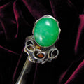Pierścionek srebrny z chryzoprazem - EPIR Art Jewellery&Gemstone