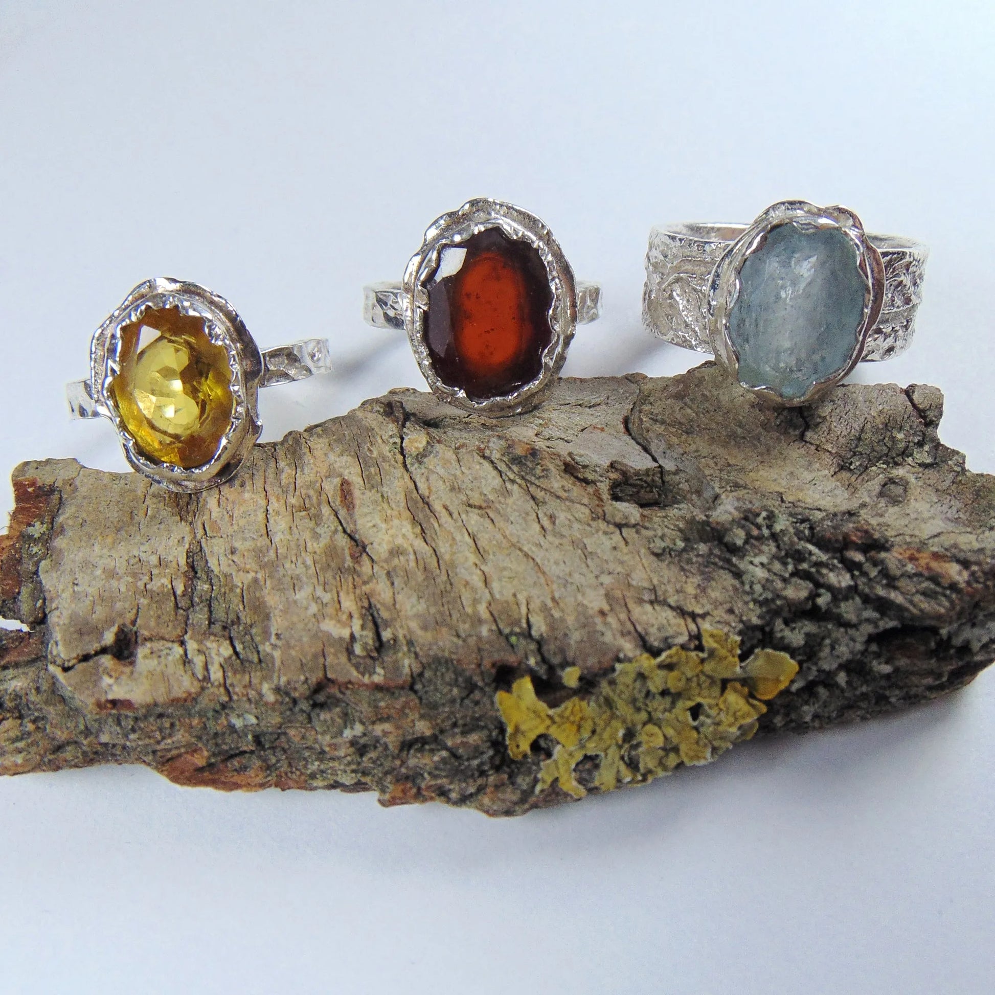 Pierścionek srebrny z cytrynem - EPIR Art Jewellery&Gemstone