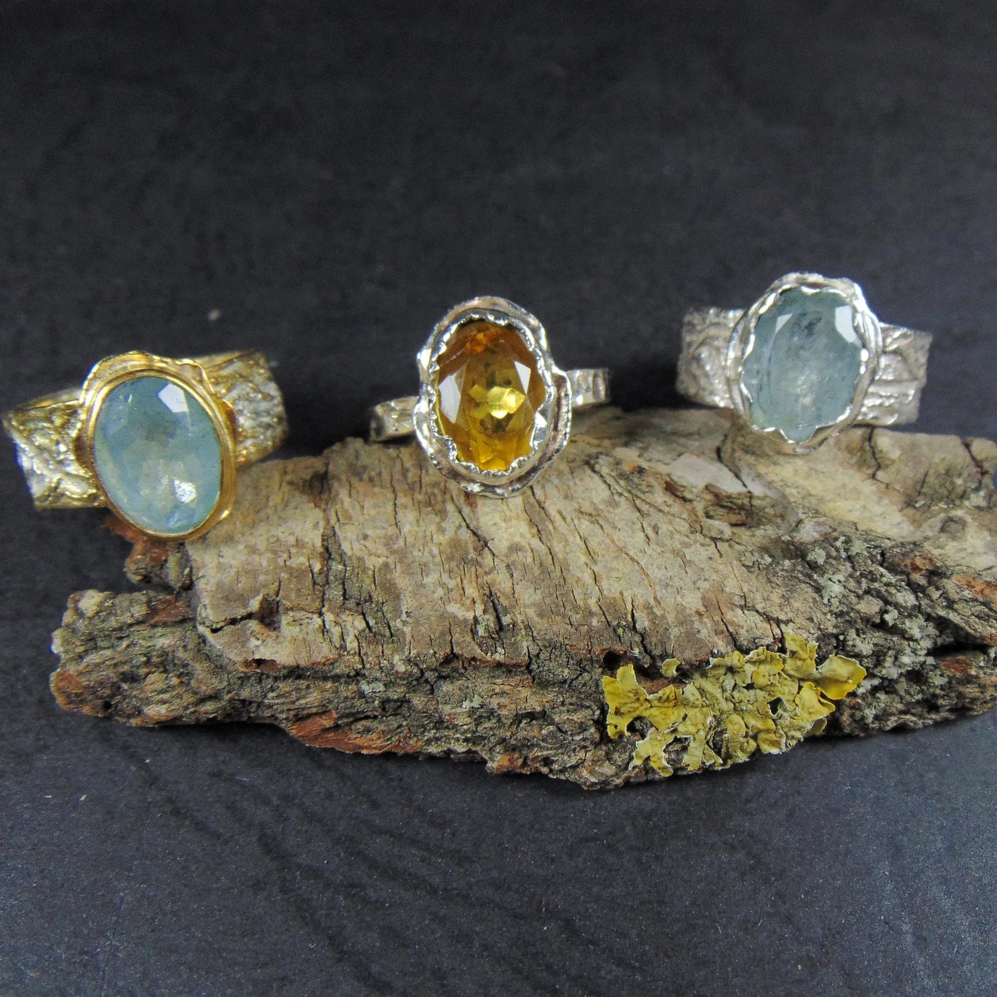 Pierścionek srebrny z cytrynem - EPIR Art Jewellery&Gemstone