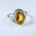 Pierścionek srebrny z cytrynem - EPIR Art Jewellery&Gemstone