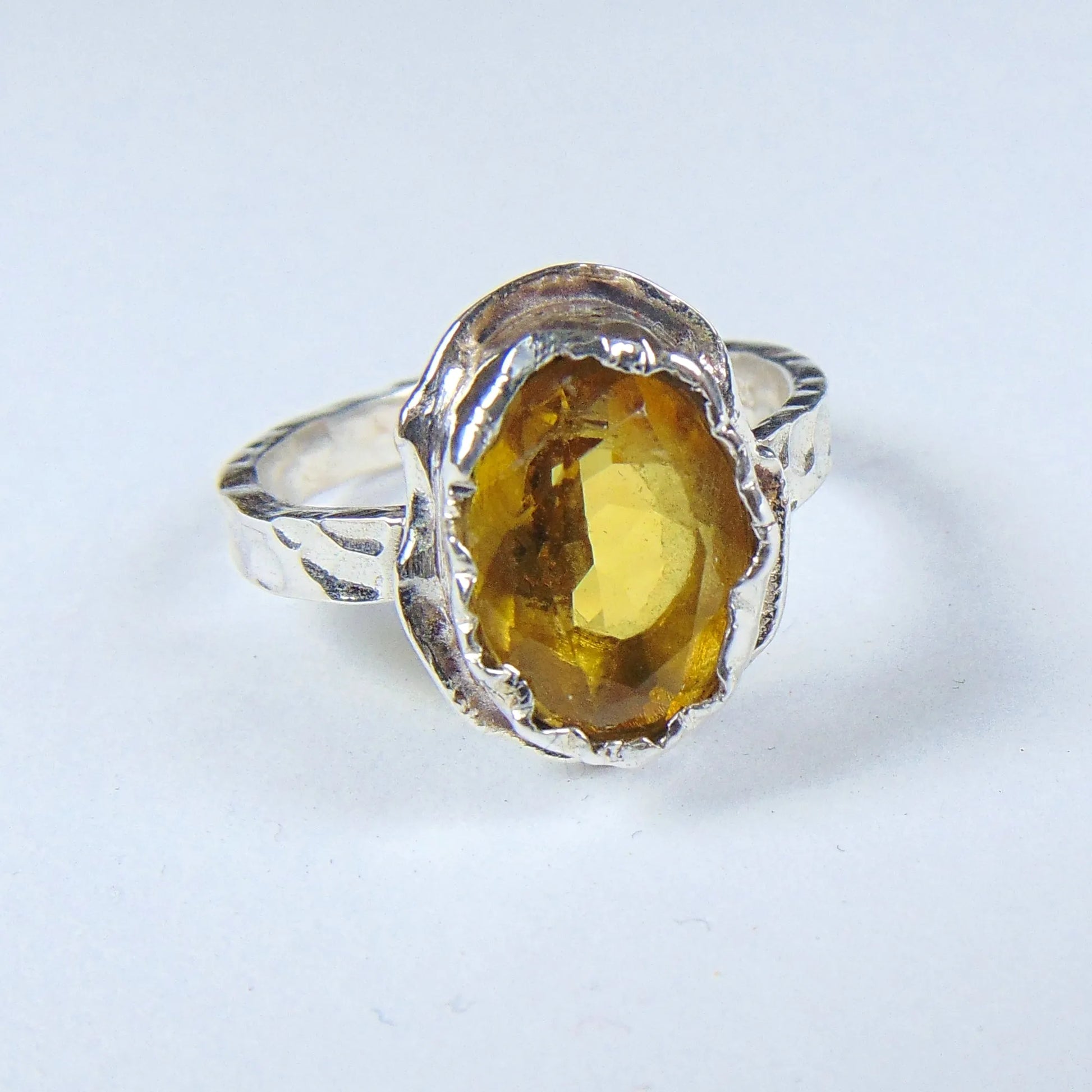 Pierścionek srebrny z cytrynem - EPIR Art Jewellery&Gemstone