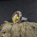 Pierścionek srebrny z cytrynem - EPIR Art Jewellery&Gemstone