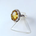 Pierścionek srebrny z cytrynem - EPIR Art Jewellery&Gemstone