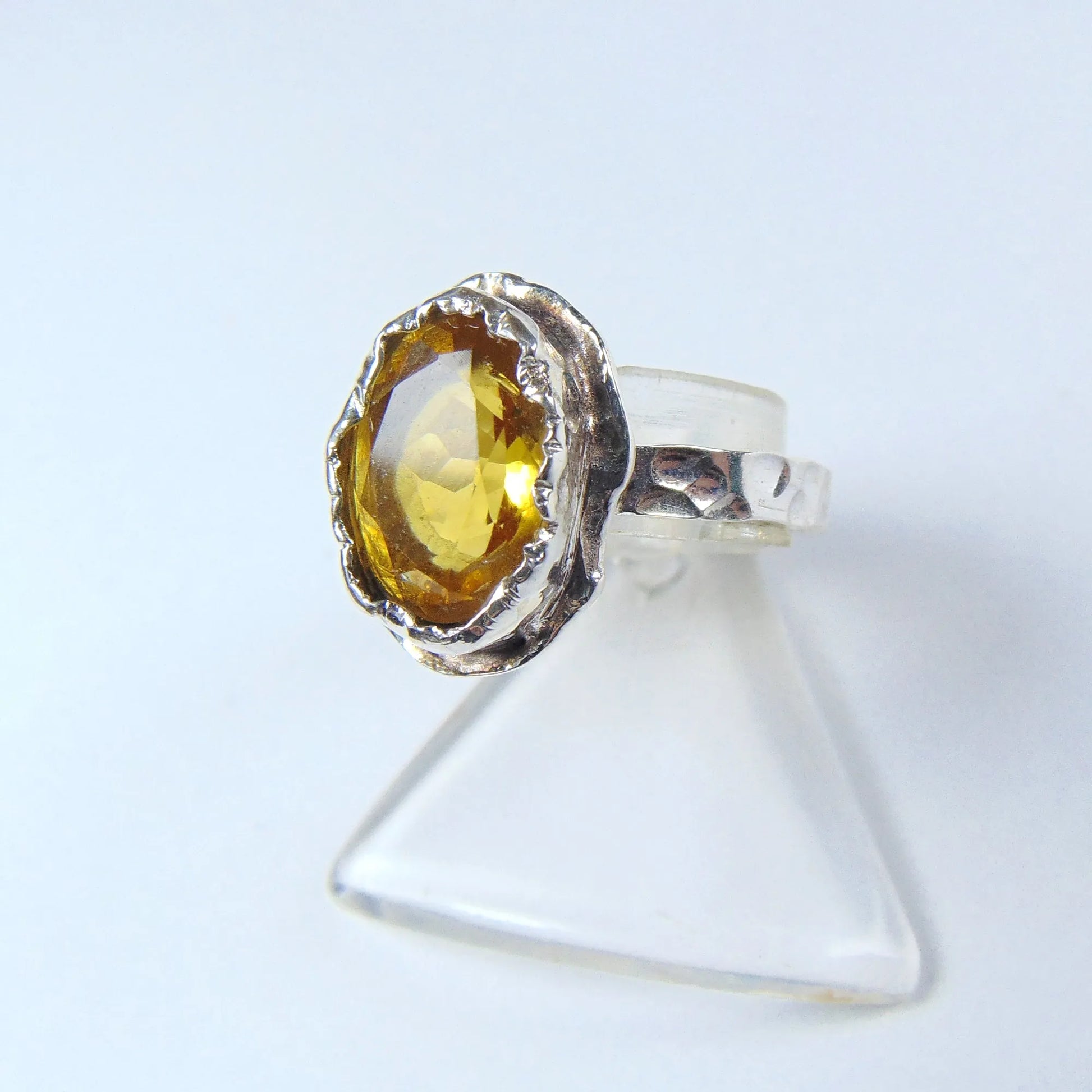 Pierścionek srebrny z cytrynem - EPIR Art Jewellery&Gemstone