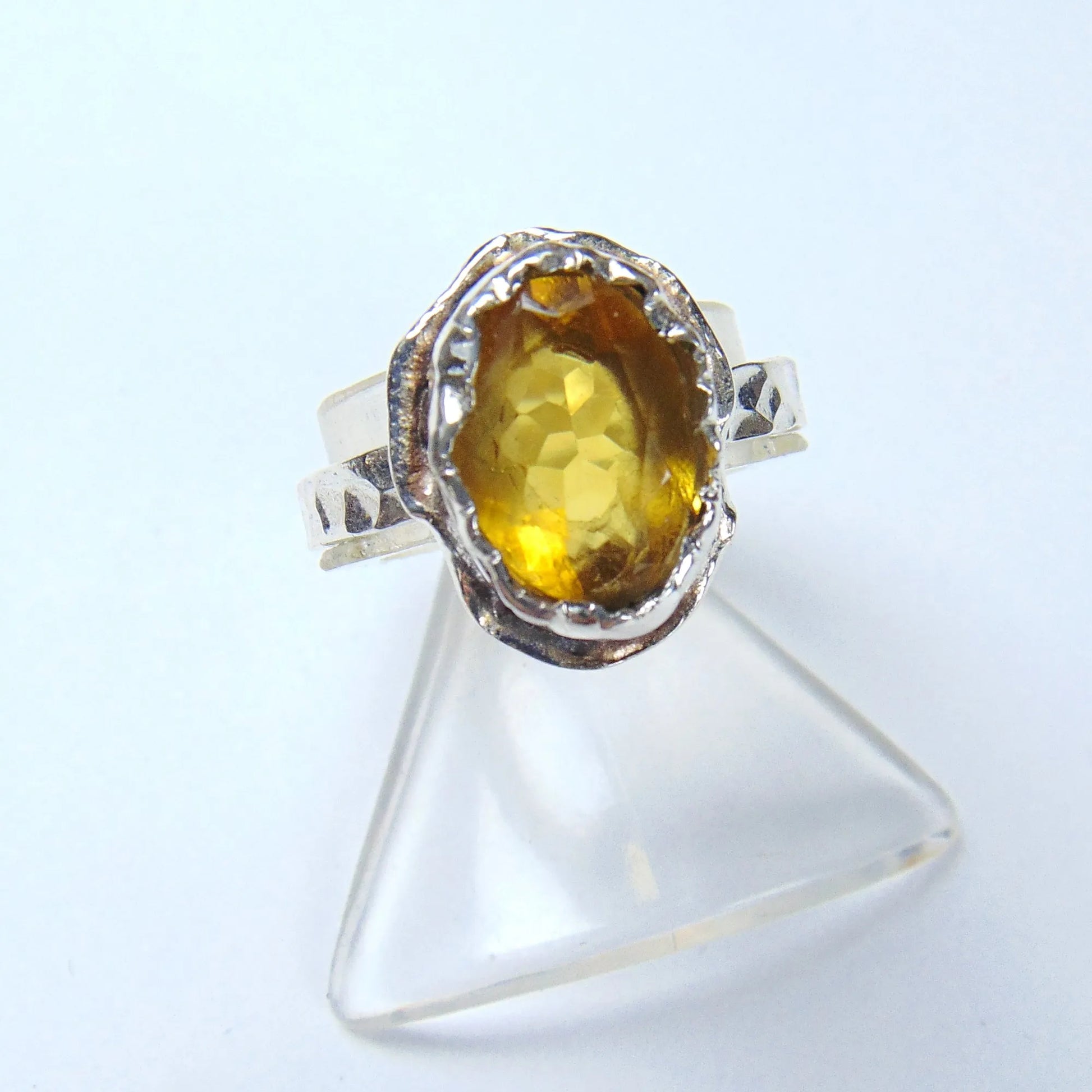 Pierścionek srebrny z cytrynem - EPIR Art Jewellery&Gemstone