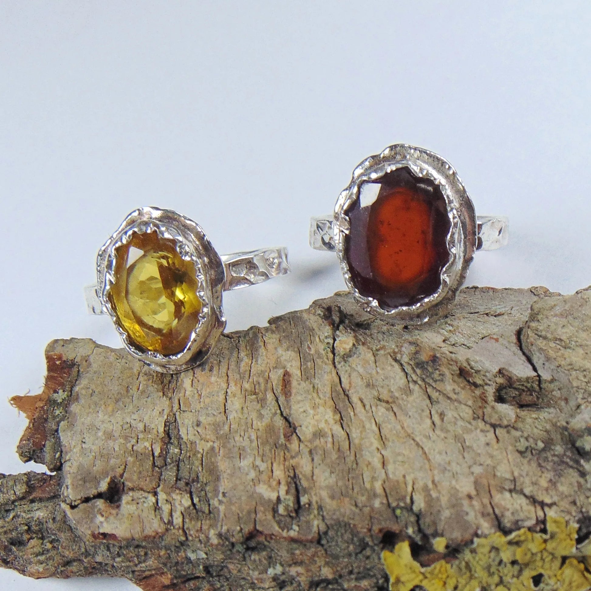 Pierścionek srebrny z cytrynem - EPIR Art Jewellery&Gemstone