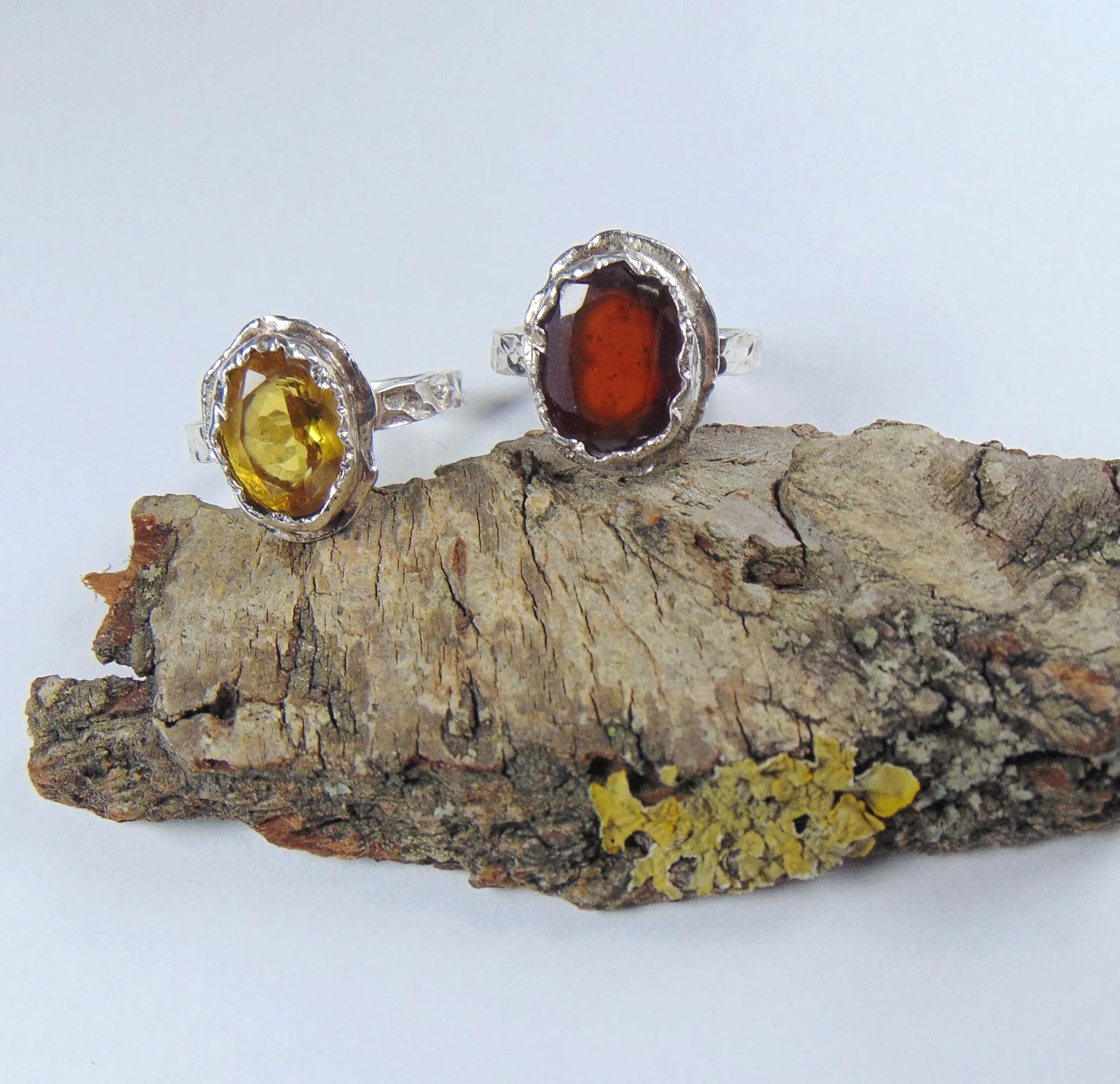 Pierścionek srebrny z cytrynem - EPIR Art Jewellery&Gemstone
