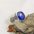 Pierścionek srebrny z fasetowanym tanzanitem - EPIR Art Jewellery&Gemstone