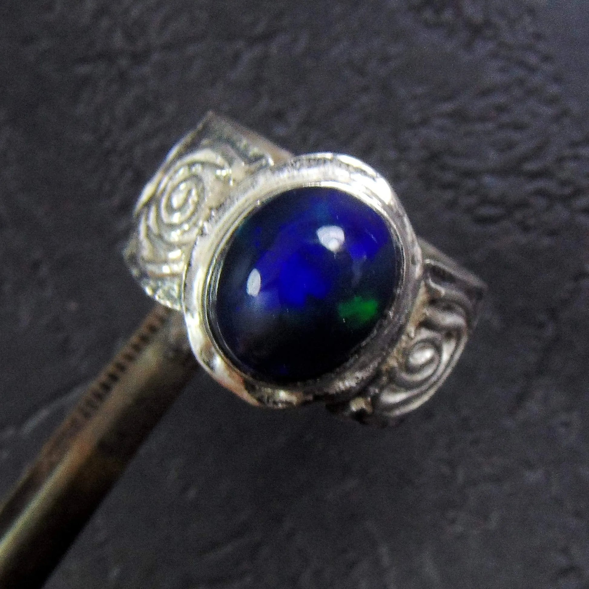 Pierścionek z czarnym opalem - EPIR Art Jewellery&Gemstone
