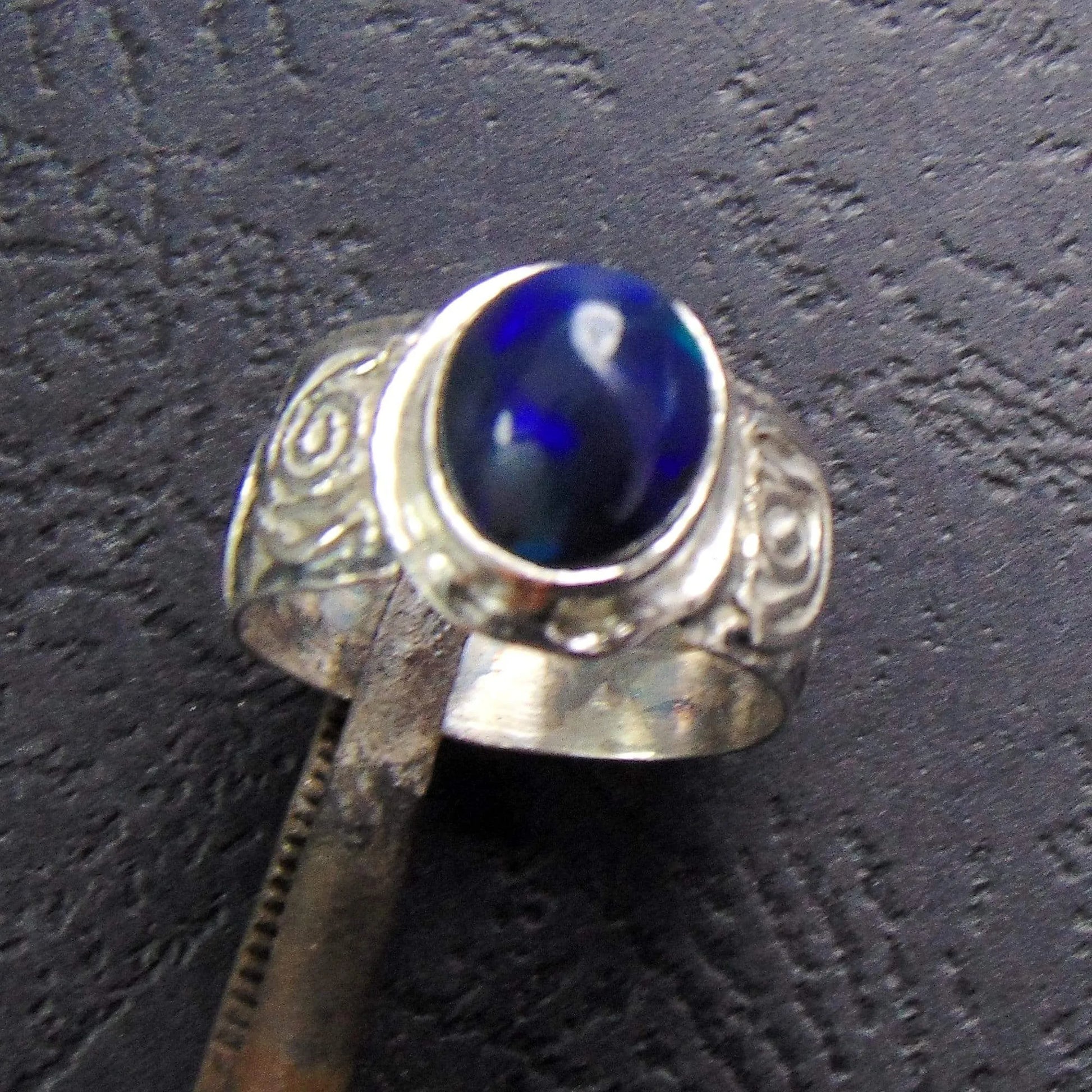 Pierścionek z czarnym opalem - EPIR Art Jewellery&Gemstone