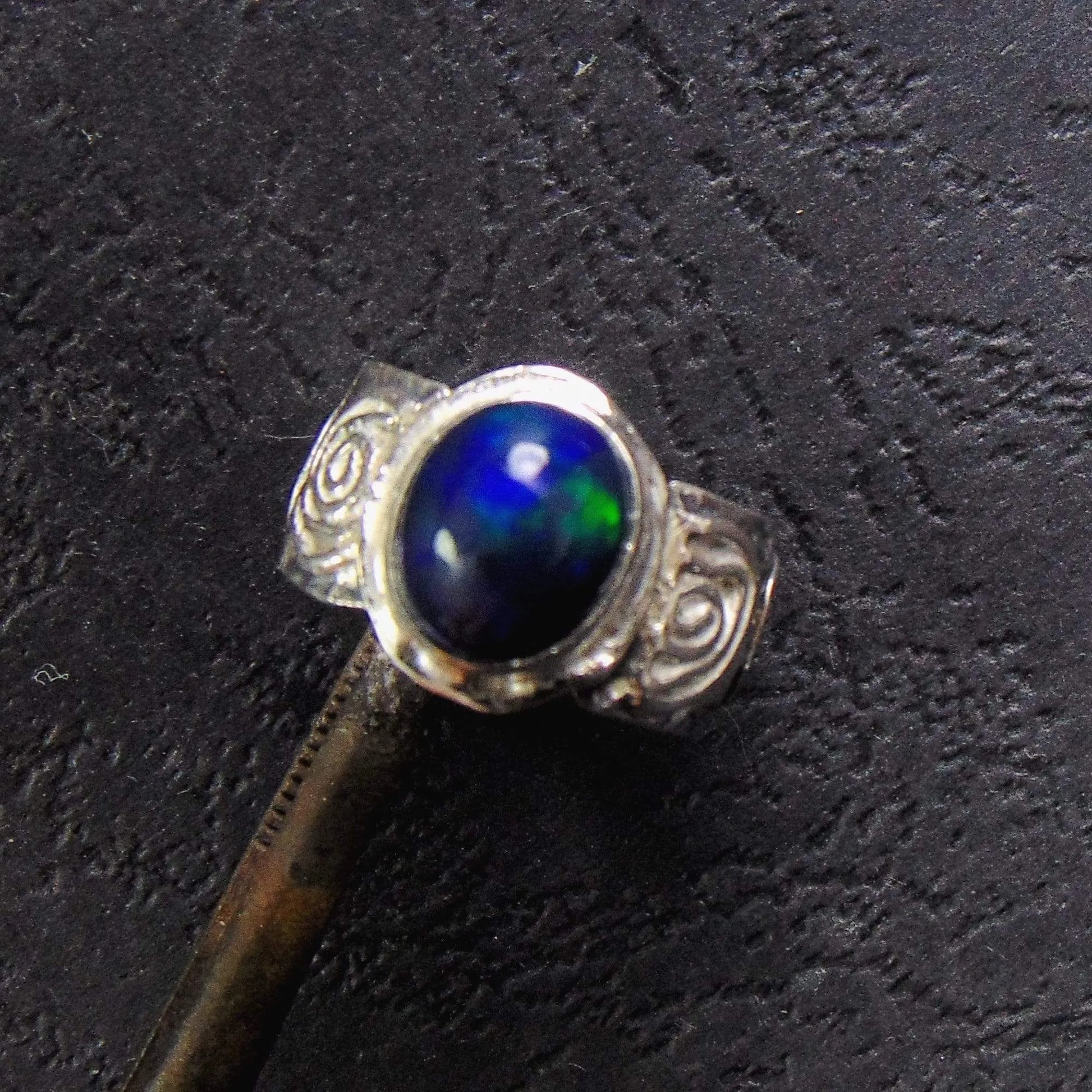 Pierścionek z czarnym opalem - EPIR Art Jewellery&Gemstone