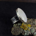 Pierścionek z okazałym kamieniem księżycowym EPIR Art Jewellery&Gemstone