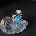 Pierścionek z perłą i opalem - EPIR Art Jewellery&Gemstone