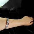 Srebrna bransoletka typu Bangle z turmalinem - EPIR Art Jewellery&Gemstone