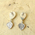 Srebrne kolczyki wiszące na sztyft z turkusami - EPIR Art Jewellery&Gemstone