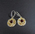 Srebrne kolczyki z granatami - EPIR Art Jewellery&Gemstone