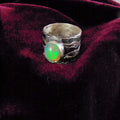 Szeroka obrączka opalem etiopskim - EPIR Art Jewellery&Gemstone