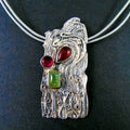 Tajemnice lasu - wisior z turmalinami - EPIR Art Jewellery&Gemstone
