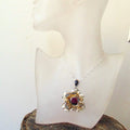 Wisior Kwiat z Turmalinem Arbuzowym - EPIR Art Jewellery&Gemstone