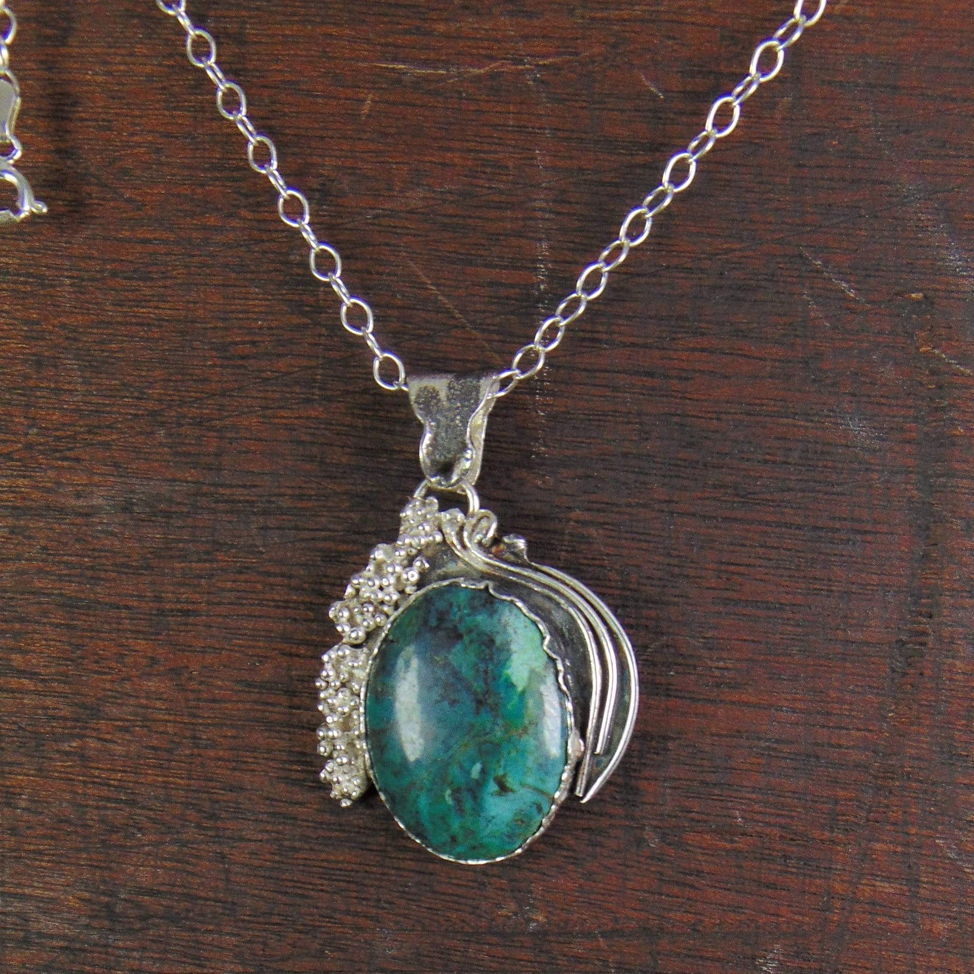 Wisior "Winogrono" z turkusem tybetańskim - EPIR Art Jewellery&Gemstone