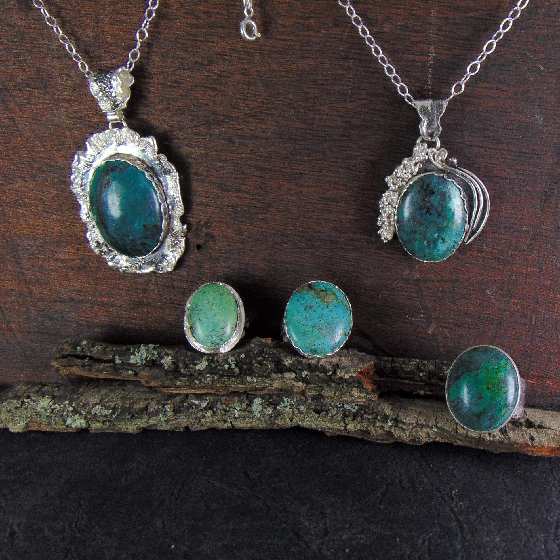 Wisior "Winogrono" z turkusem tybetańskim - EPIR Art Jewellery&Gemstone