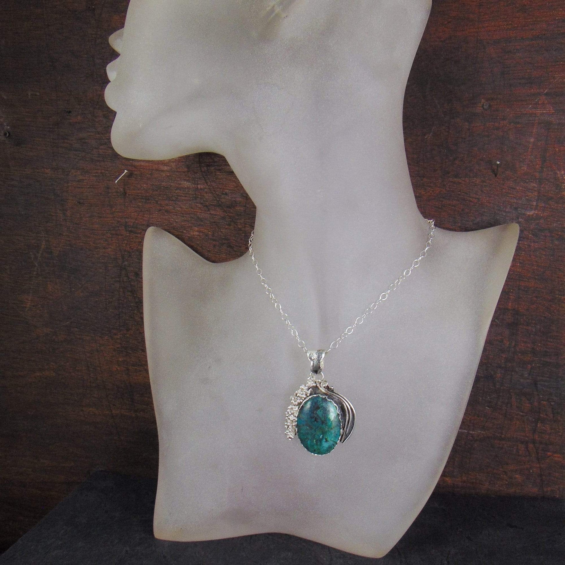 Wisior "Winogrono" z turkusem tybetańskim - EPIR Art Jewellery&Gemstone