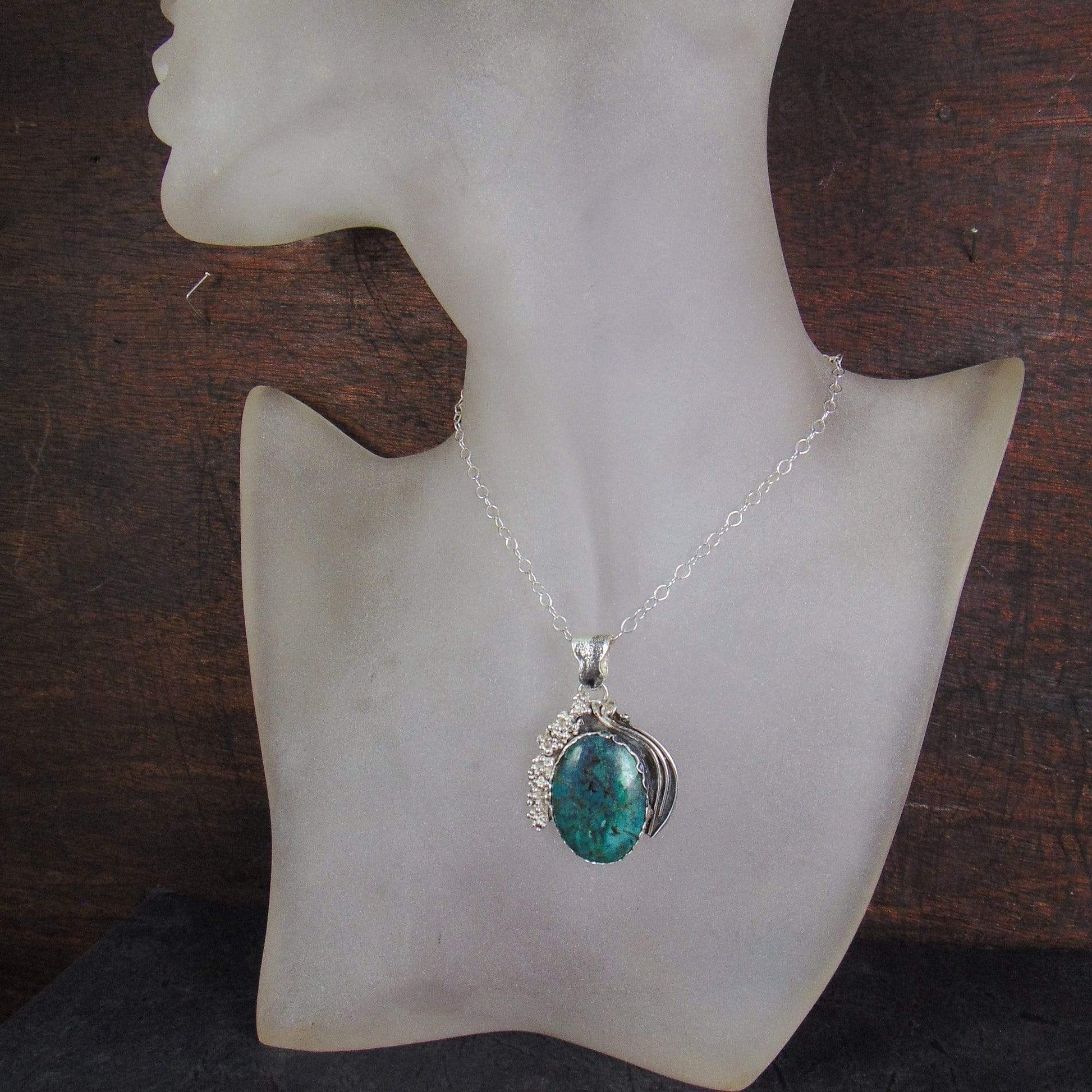 Wisior "Winogrono" z turkusem tybetańskim - EPIR Art Jewellery&Gemstone