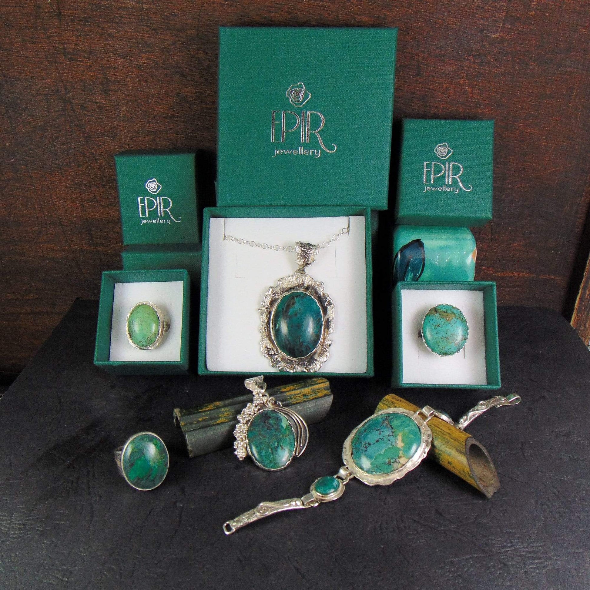 Wisior "Winogrono" z turkusem tybetańskim - EPIR Art Jewellery&Gemstone