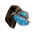 Wisior z larimarem i opalem - EPIR Art Jewellery&Gemstone