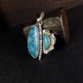 Wisior z larimarem i opalem - EPIR Art Jewellery&Gemstone