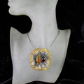 Wisior z Pomarańczowym Opalem - Jesienne Słońce - EPIR Art Jewellery&Gemstone