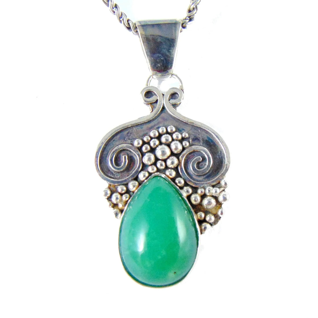 Zawieszka z Chryzoprazem - EPIR Art Jewellery&Gemstone