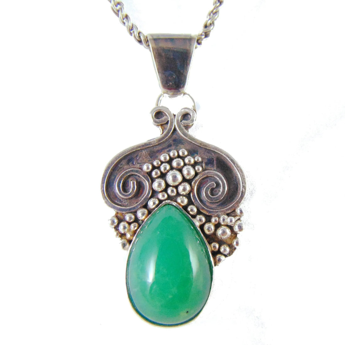 Zawieszka z Chryzoprazem - EPIR Art Jewellery&Gemstone